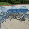 Table and Chairs in Saphire Blue texture